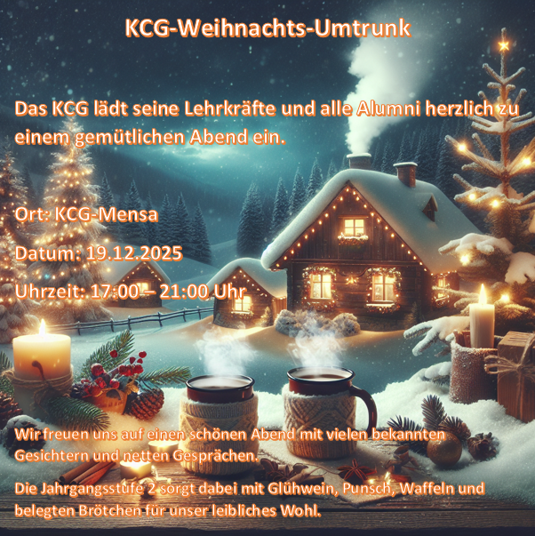 KCG-Weihnachtsumtrunk für Alumni
