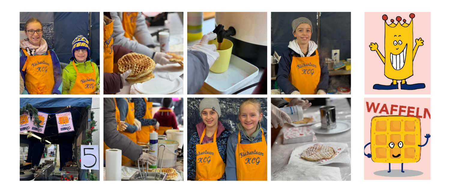 Waffelstand am Möhringer Christkindlmarkt